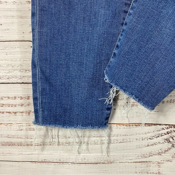 J.CREW JEANS RAW HEM 9” HIGH RISE  SIZE 27 SKINNY JEANS - Picture 5 of 6